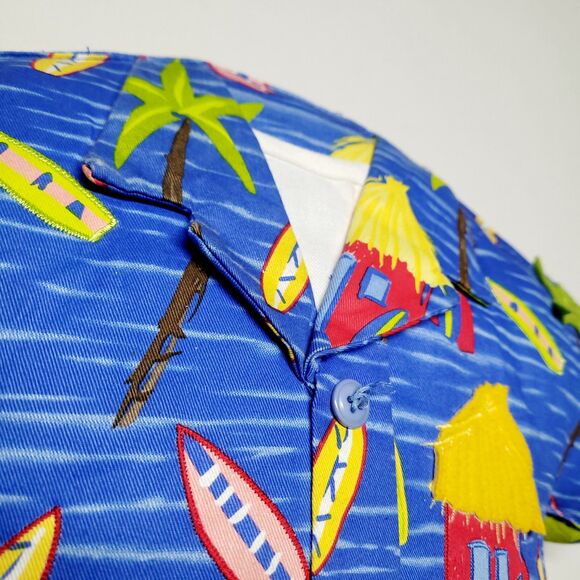 Vintage Hawaiian Shirt Decorative Novelty Pillow Accent Throw Pillow EUC - Picture 5 of 8